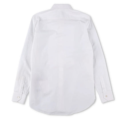 SAINT LAURENT Womens Top Shirt Long Sleeve Collared Button Up White 34 RRP 645 — View 10