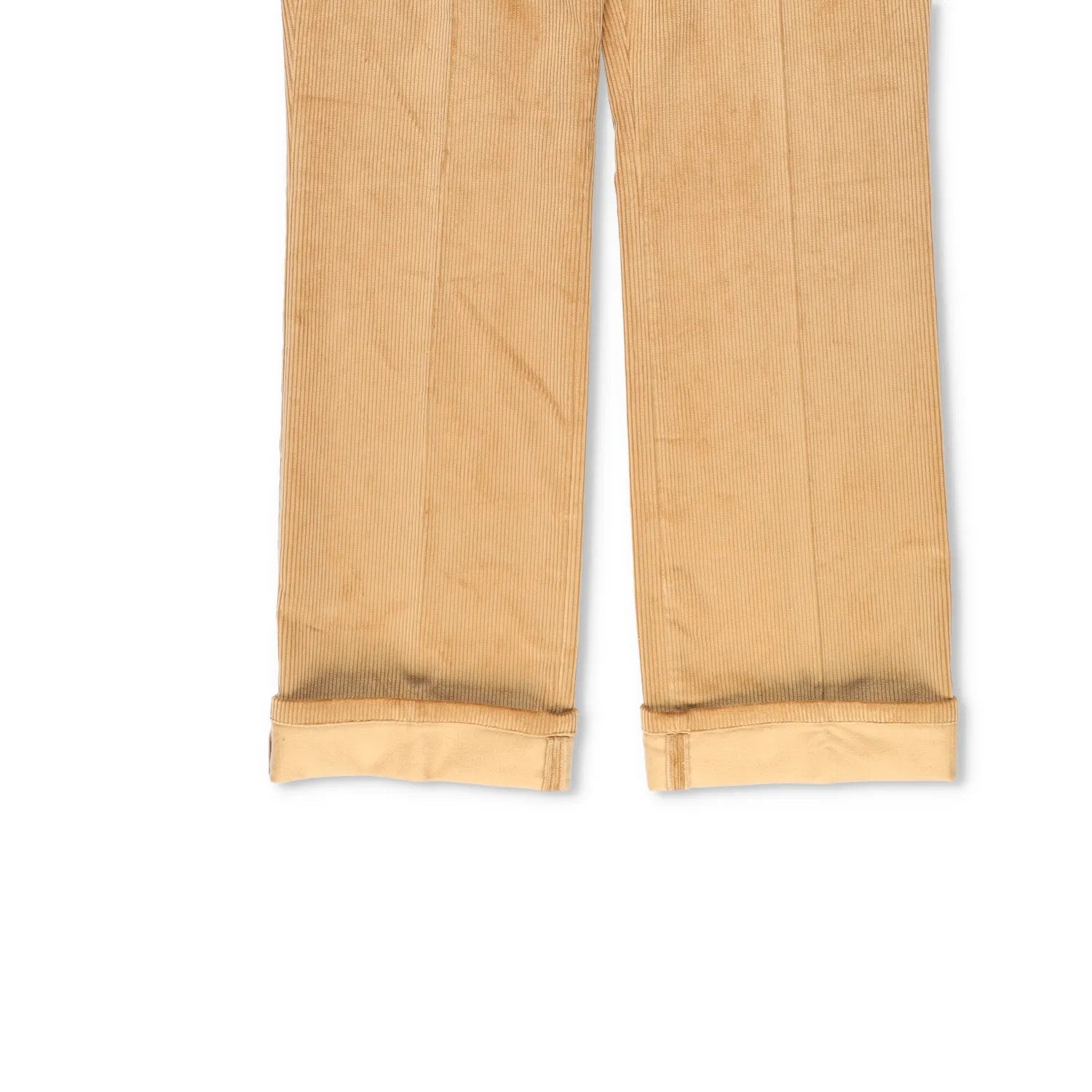 MIU MIU Men Velluto Coste Chino Trousers Yellow Corduroy Slash Pocket 50 RRP1220 — View 4