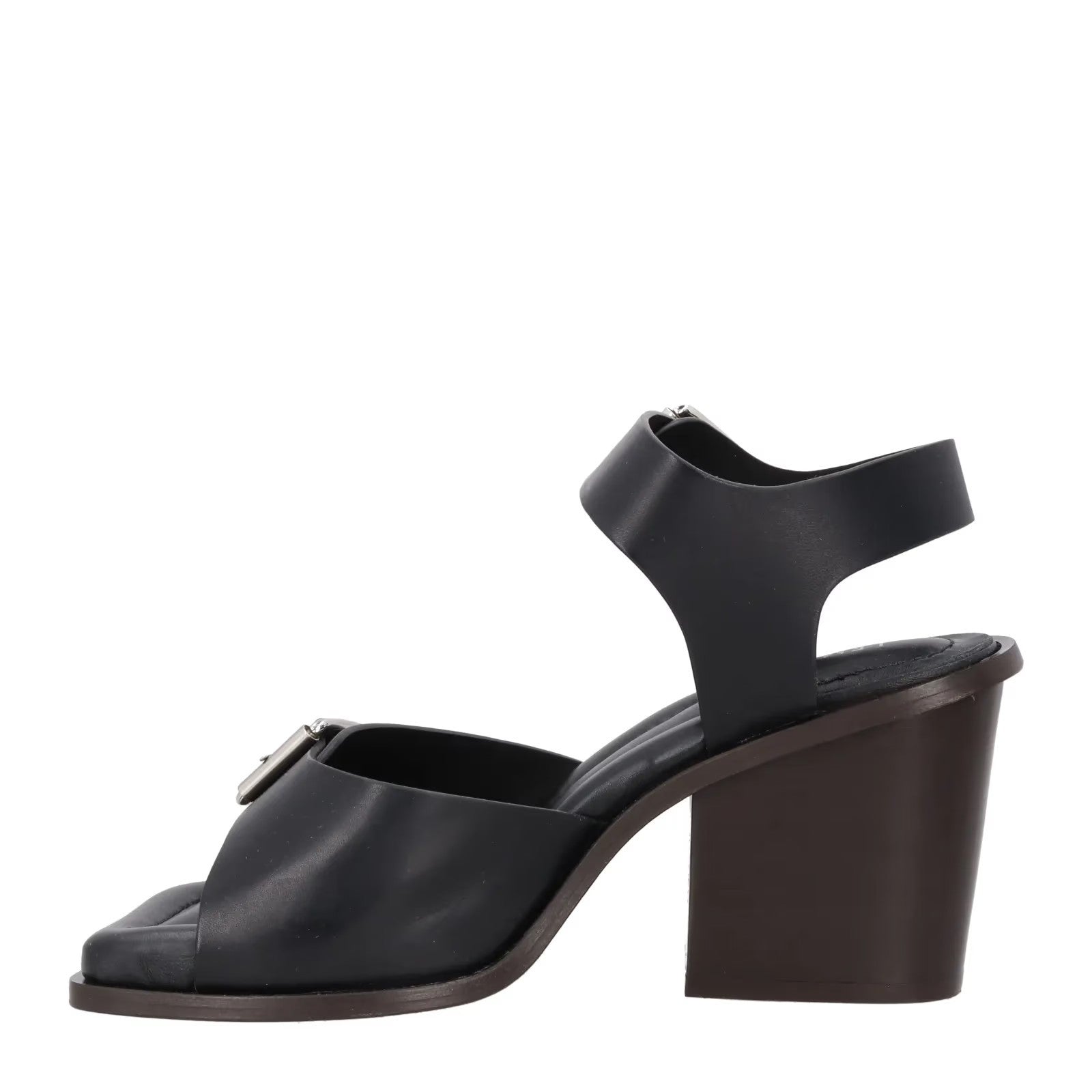 LEMAIRE Womens Strappy Heels Black Leather Calf Buckle Open Toe UK 5 RRP 631.6 — View 4