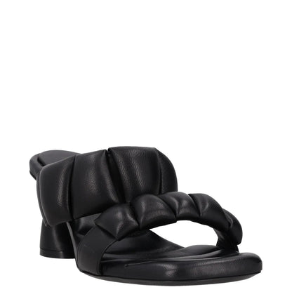 DRIES VAN NOTEN Womens Mid Banana Heel Double Strap Padded Mule Black UK7 RRP570 — View 2