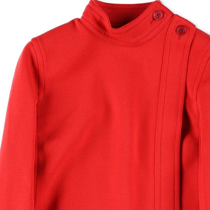 SAINT LAURENT Red Womens Wool Mini Dress Long Sleeve Size 36 Party RRP1900 — View 6