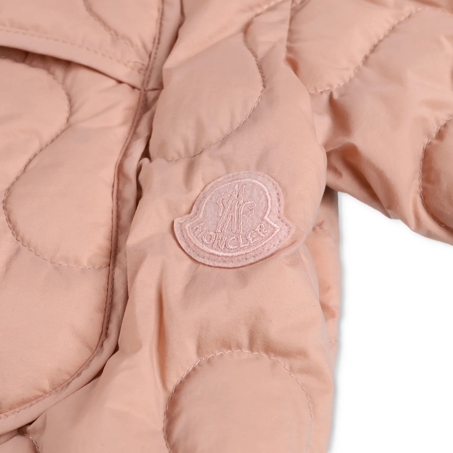 MONCLER GENIUS X Salehe Bembury Womens Shirt Jacket Quilted Crop Pink 46 RRP 735 — View 12