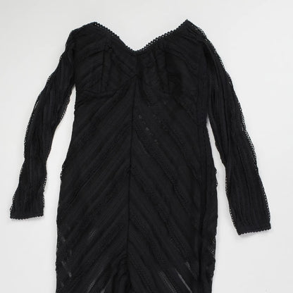 CHARO RUIZ IBIZA Womens Jumpsuit Off Shoulder Long Sleeve Black Size M RRP 425 — View 4
