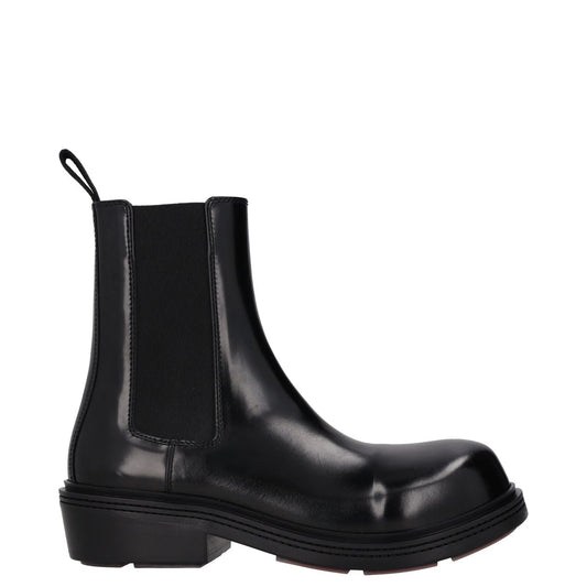 BOTTEGA VENETA Womens Chelsea Ankle Boot Vinyl Leather Black UK 4 RRP 1445