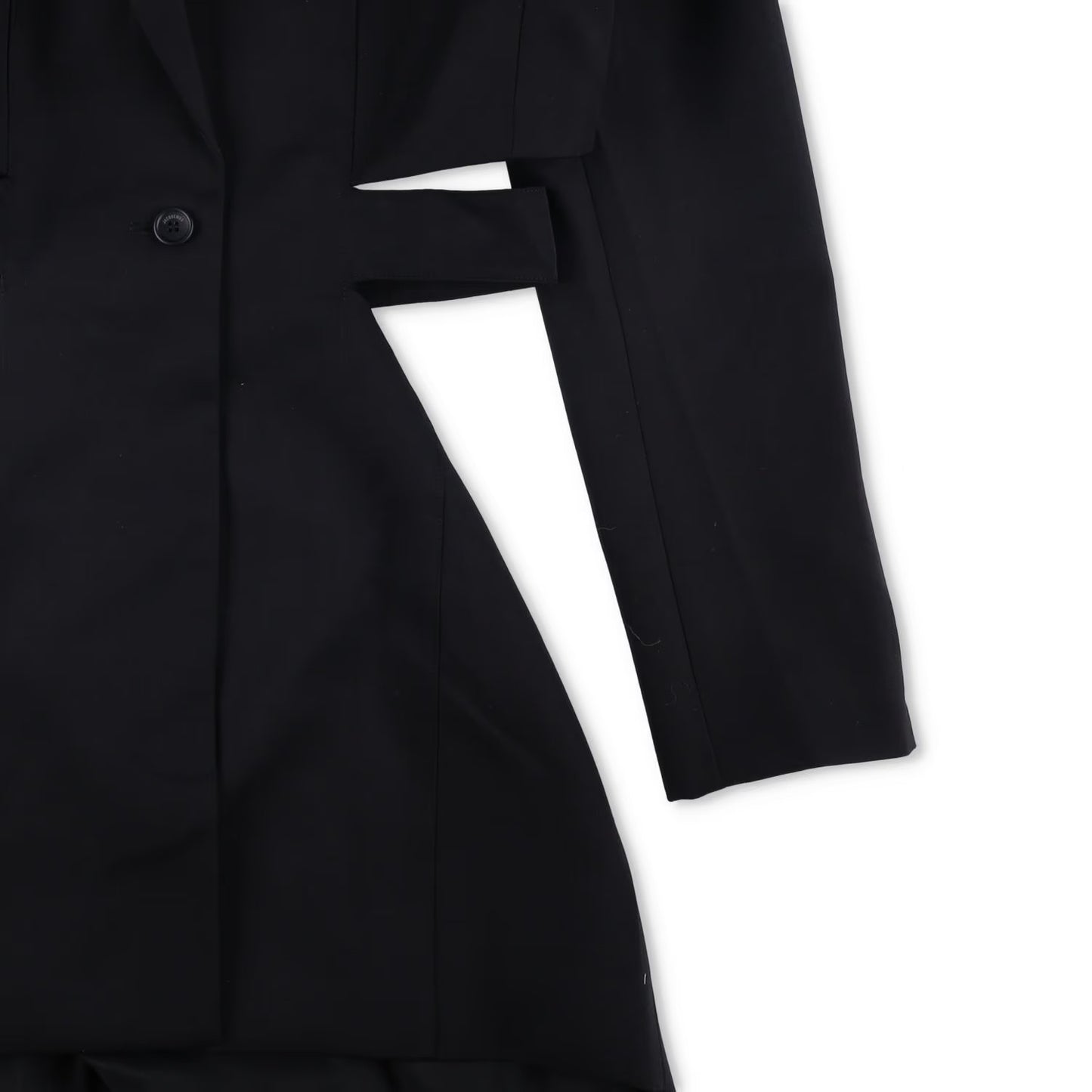 JACQUEMUS Womens La Robe Bari Long Sleeve Side C/O Mini Dress Black 40 RRP 830 — View 4