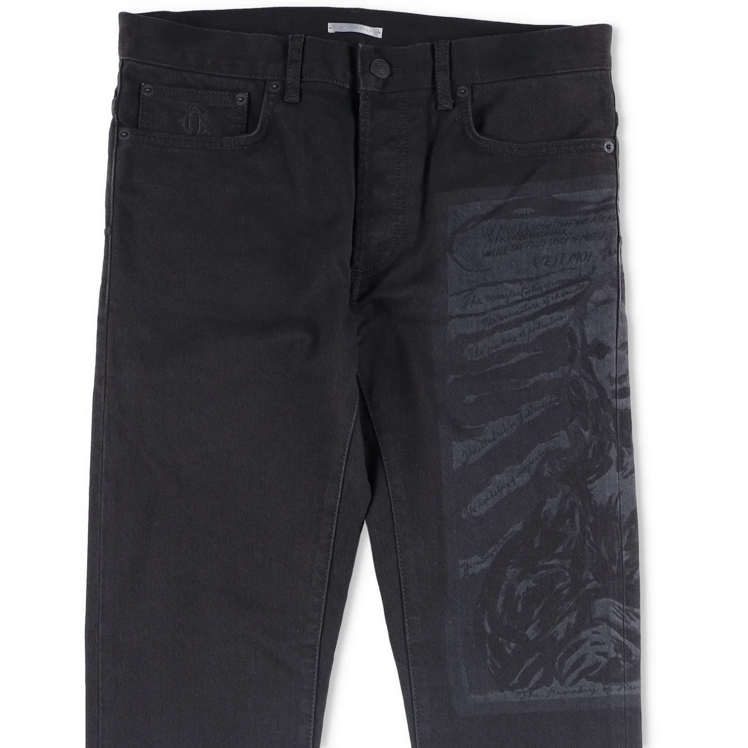 DIOR HOMME Mens Skinny Mona Lisa Jeans Black Stretch Denim Size 29 RRP 685 — View 2