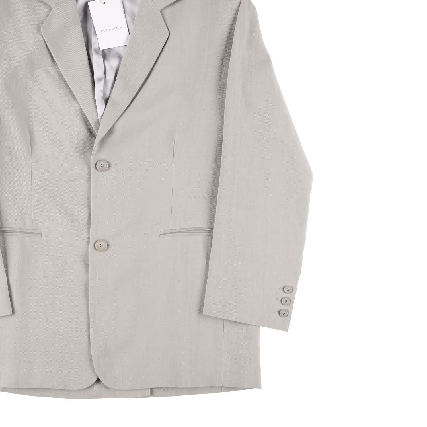 FRANKIE SHOP Womens Aiden Single Breasted Blazer Linen Sage Size S RRP 350 — View 5