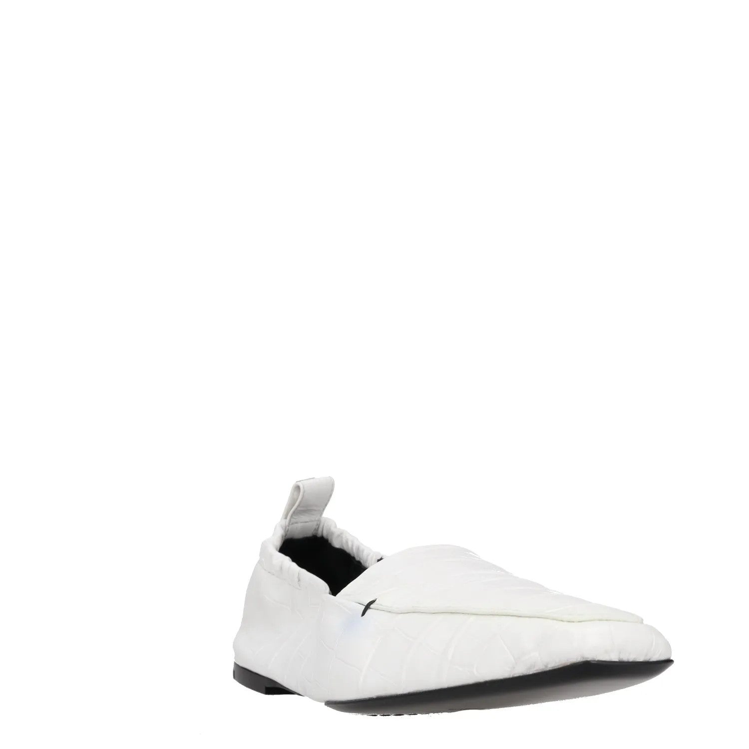 TOTEME Womens Flats White Leather Crocodile Texture Pointed Toe UK 6 RRP 385 — View 2