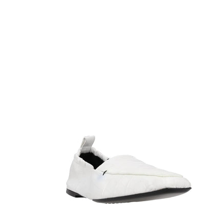 TOTEME Womens Flats White Leather Crocodile Texture Pointed Toe UK 6 RRP 385 — View 2