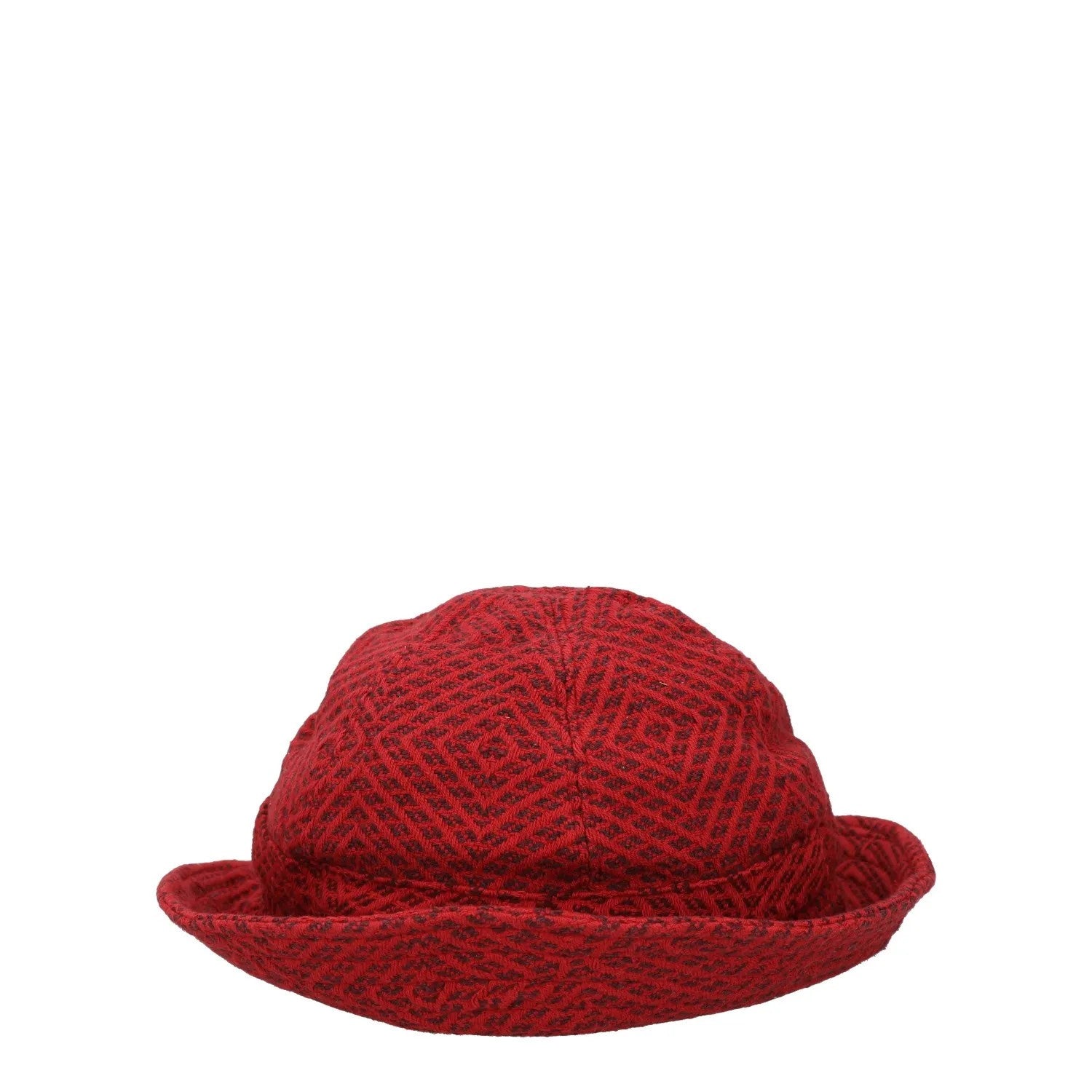 MARINE SERRE Womens Hat Red Cotton Geometric Design Logo One Size RRP 450 — View 3