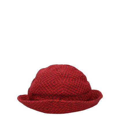 MARINE SERRE Womens Hat Red Cotton Geometric Design Logo One Size RRP 450 — View 3