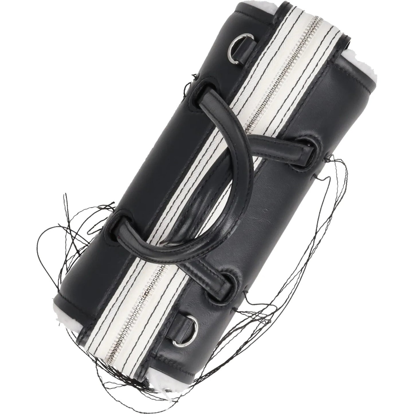 DENTRO Womens Anona Leather Crossbody Bag Black Leather Top Handle OS RRP 535 — View 7