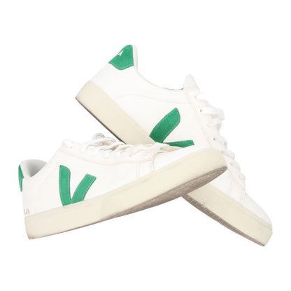 VEJO Womens Campo Paros Sneakers Low Top Lace Up White Green Leather UK 9 RRP136 — View 8