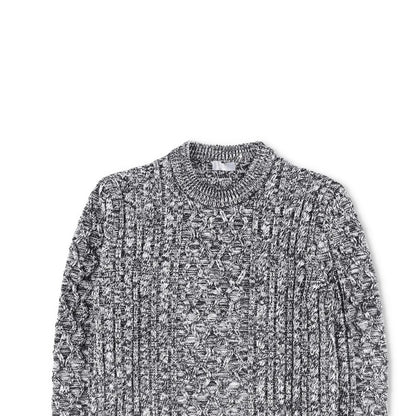 DIOR Womens Jumper Grey Wool Cable Knit Crew Neck Pullover Size M RRP 1500 — View 2