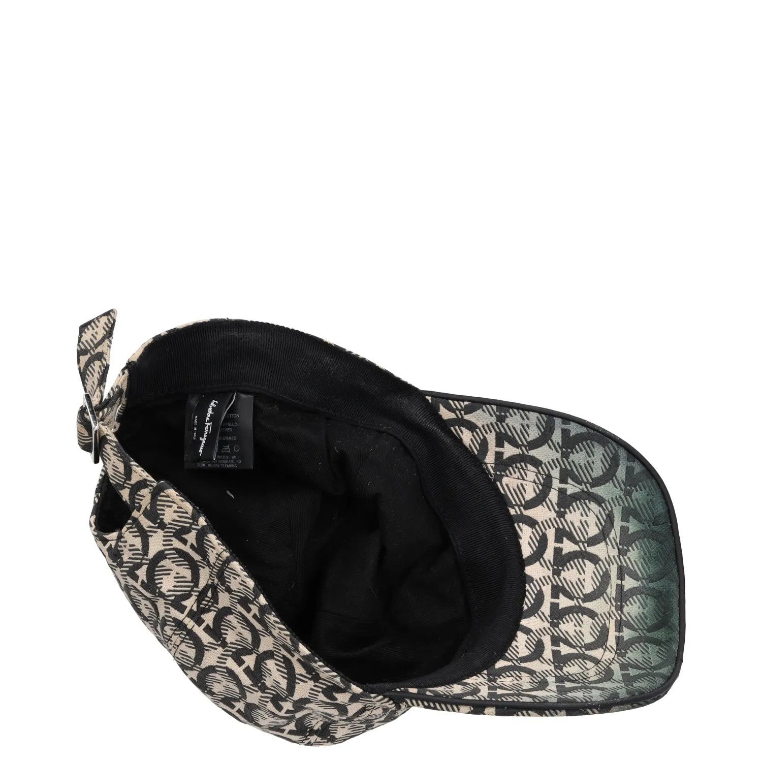 SALVATORE FERRAGAMO Mens Core Jacquard Logo Baseball Cap Multicoloured OS RRP275 — View 8