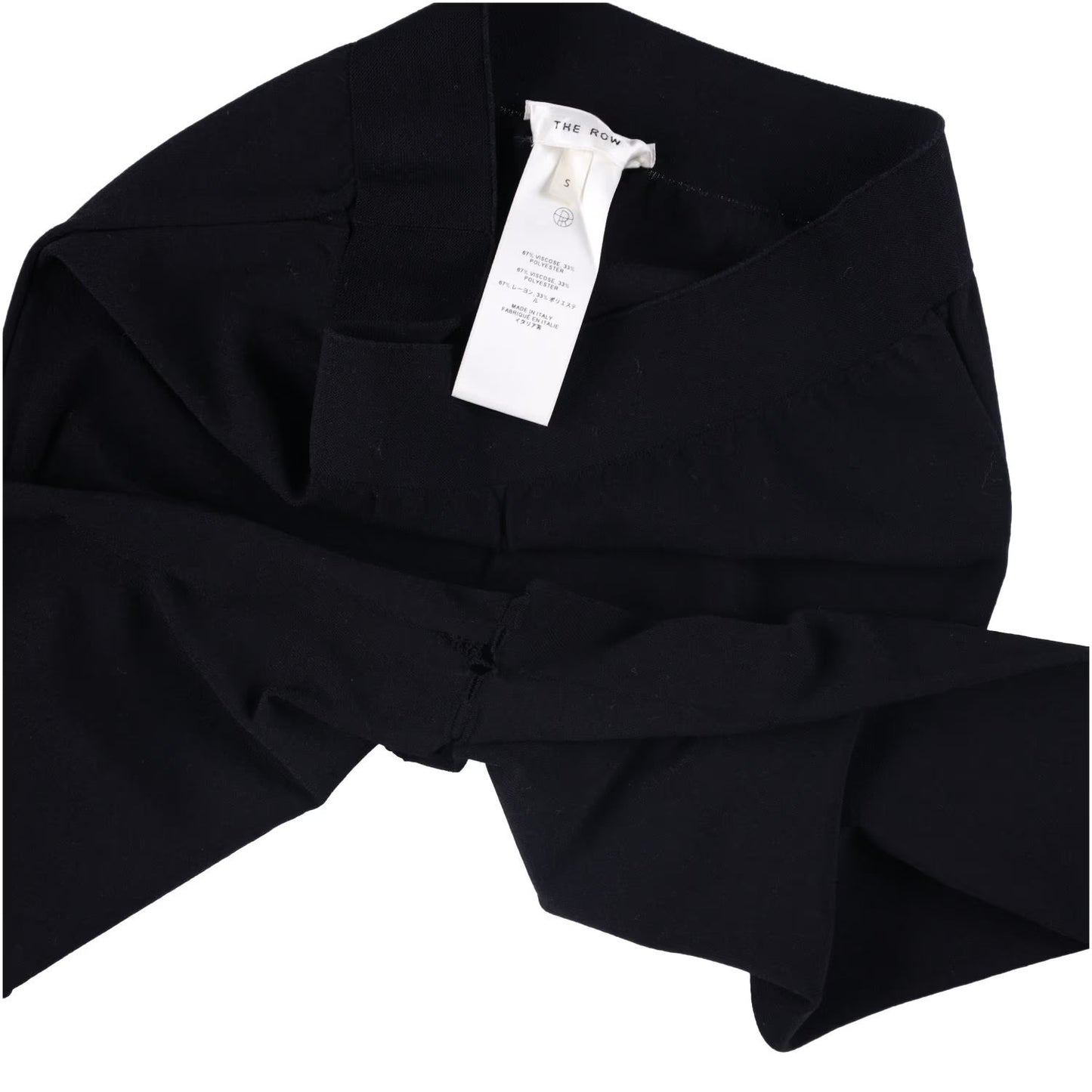 THE ROW Womens Clizia Leggings Black Mid Rise Ankle Solid Size S RRP 1218.5 — View 2