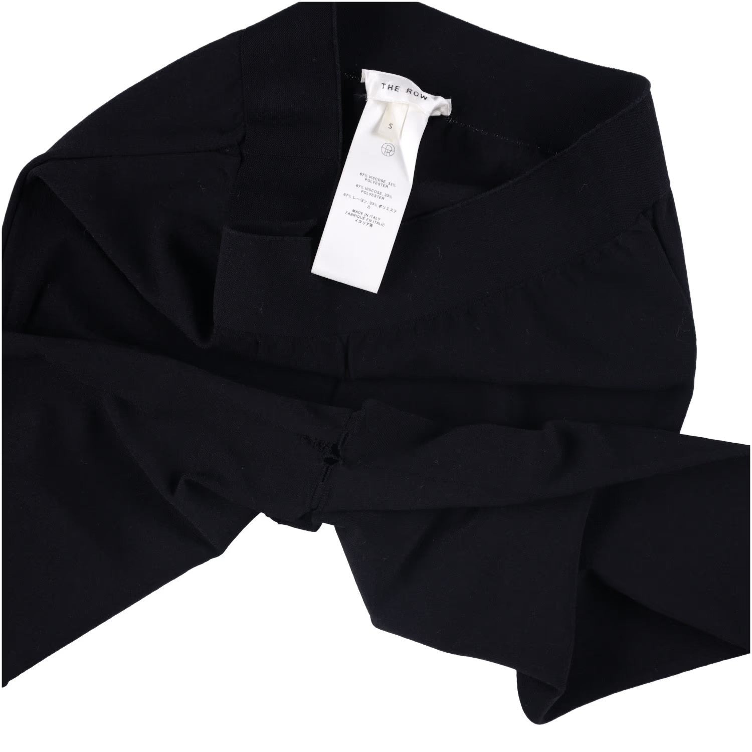 THE ROW Womens Clizia Leggings Black Mid Rise Ankle Solid Size S RRP 1218.5 — View 2
