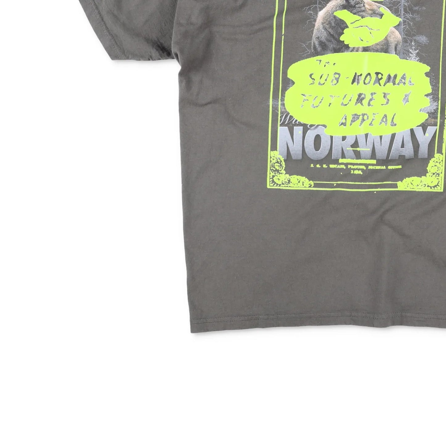 LIAM HODGES Mens T-Shirt Grey Crew Neck Short Sleeve Print Size L RRP 180 — View 3