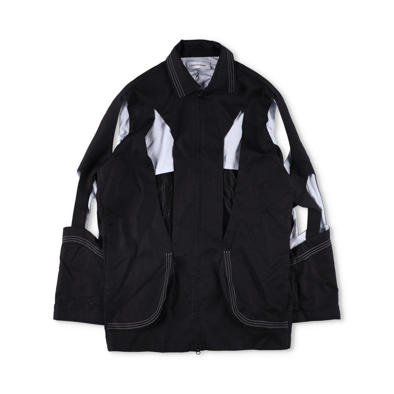 KIKO KOSTADINOV Black Hydra Shell Jacket Mens Size 52 Cotton Viscose RRP900