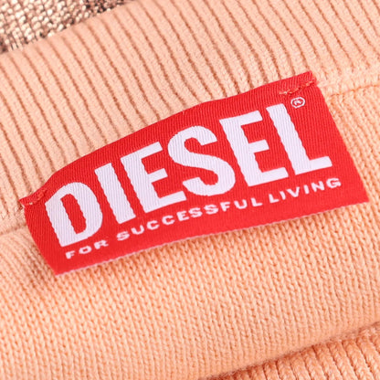 DIESEL Womens Knitwear Mini Skirt Shades Of Metallic Foil Oval Orange S RRP 185 — View 5