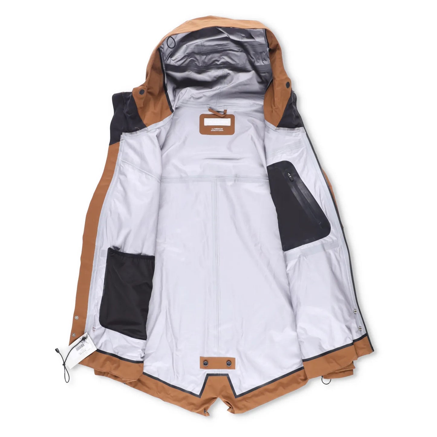 HOLDEN Mens Nia Parka Brown Softshell Zip Stand Up Collar Size M RRP 800 — View 7