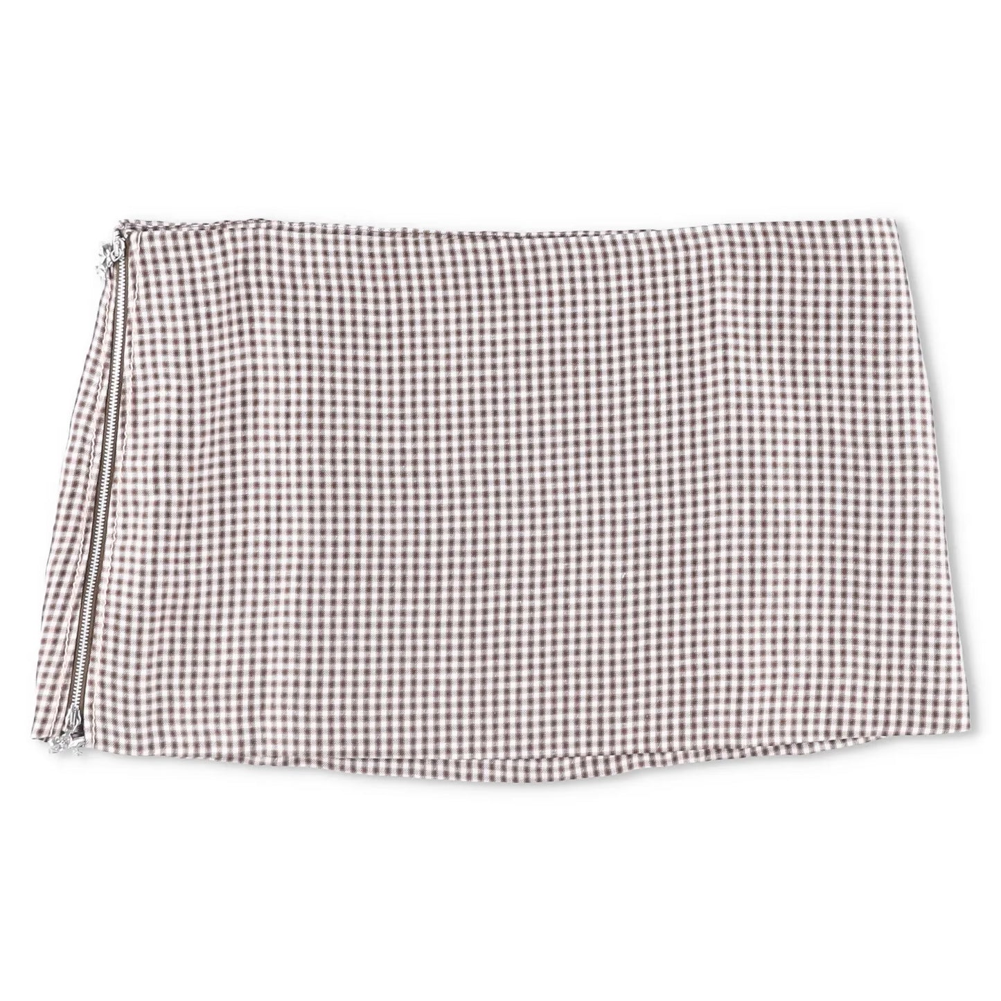 ACNE STUDIOS Womens Irella Short Skirt Checked Multicoloured Mid Waist 42 RRP245