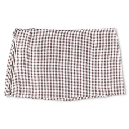 ACNE STUDIOS Womens Irella Short Skirt Checked Multicoloured Mid Waist 42 RRP245