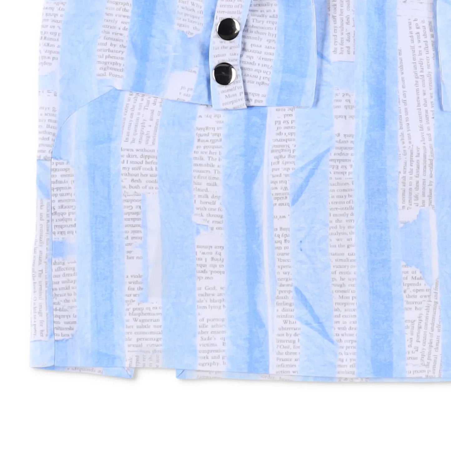 FEBEN Womens The Read Mini Skirt Multicoloured Buttons Striped Short 40 RRP 505 — View 3