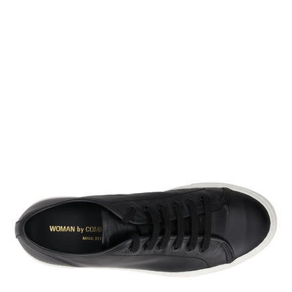 COMMON PROJECTS Womens Trainers Black Leather White Low Top Lace Up UK 4 RRP 395 — View 7