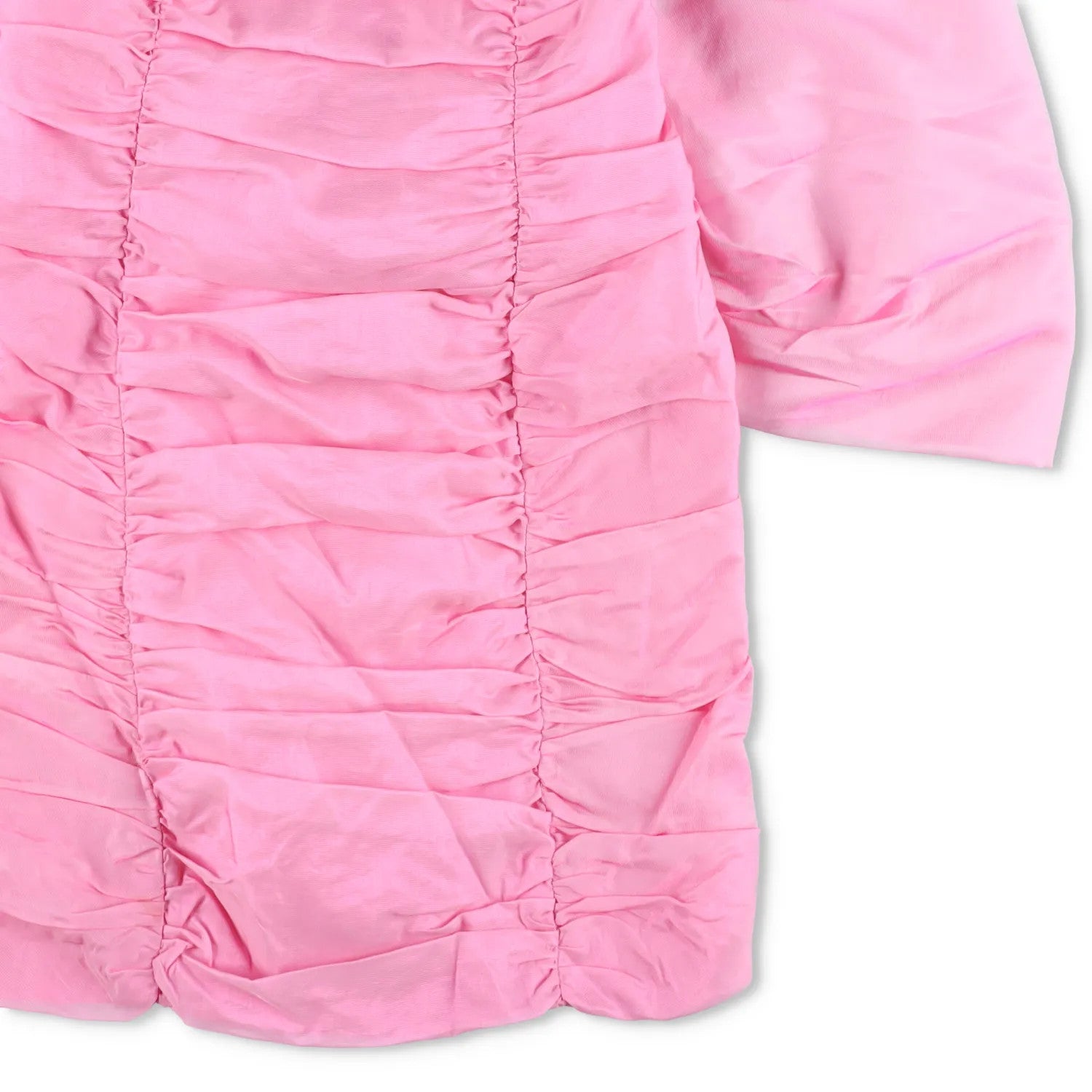 ROTATE Womens Sheer Satin Bow Mini Dress Bandaue Cameo Pink Size 36 RRP 380 — View 4