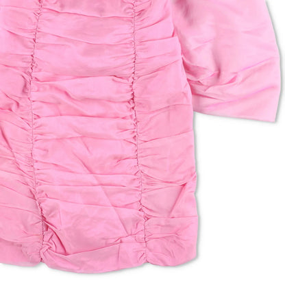 ROTATE Womens Sheer Satin Bow Mini Dress Bandaue Cameo Pink Size 36 RRP 380 — View 4