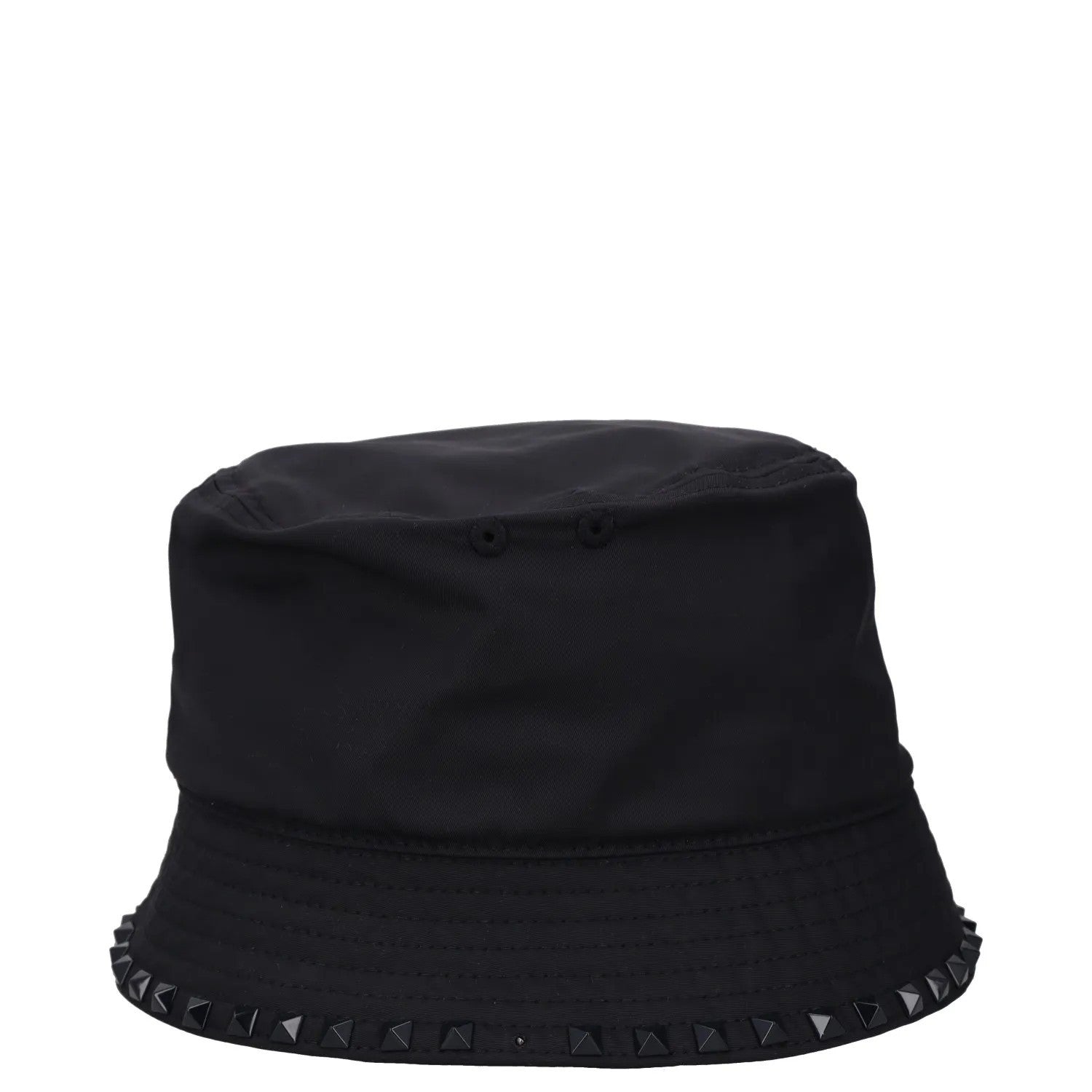 VALENTINO Mens Bucket Hat Black Rockstud Memory Techno Drill Size 58 RRP 540 — View 5