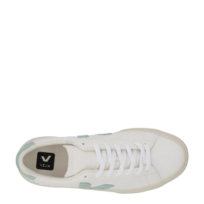 VEJA Womens Campo Matcha Trainers Leather Low Tops White Turquoise EU 34 RRP 150 — View 7