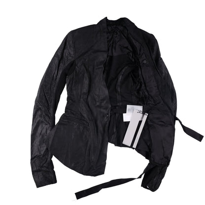 RICK OWENS Women Rick Jacket Blazer V-Neck Long Sleeve Black Size 38 RRP 1340 — View 8