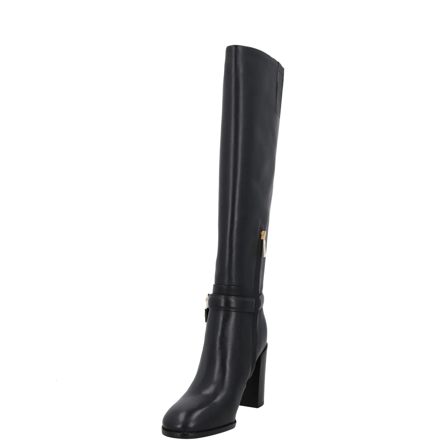 MICHAEL KORS Womens Knee High Boots Black Leather Almond Toe Zip UK 4 RRP 150 — View 3