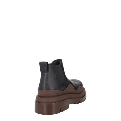 BOTTEGA VENETA Womens Chelsea Boots Slip On Black Brown Leather UK 9 RRP 990 — View 6