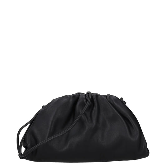 BOTTEGA VENETA Womens Mini Blois Pouch Bag Black Smooth Size S RRP 1710