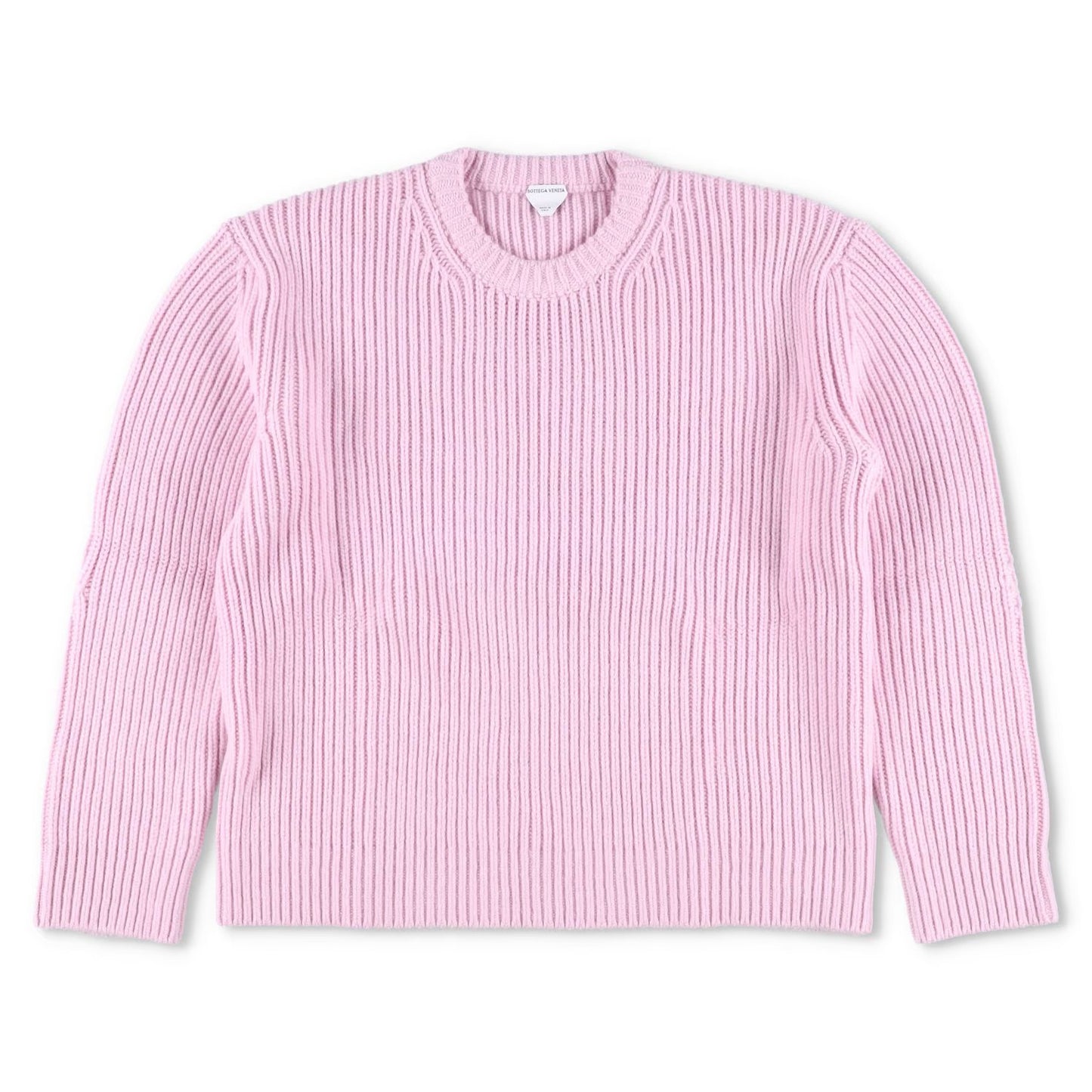 BOTTEGA VENETA Men Sweater Wool+Cashmere English Rib Knit Pink Jumper XL RRP1550