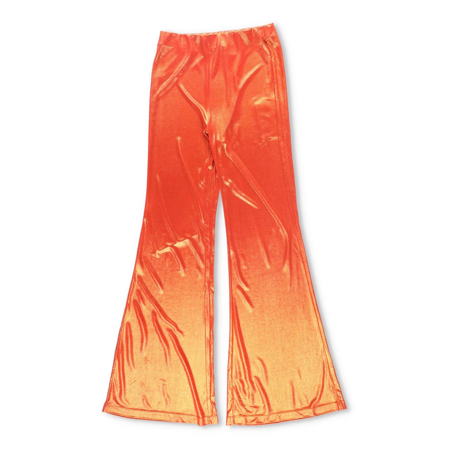 MACCAPANI Womens Lurex The Easy Pant Flared Trousers Orange Size S RRP 490