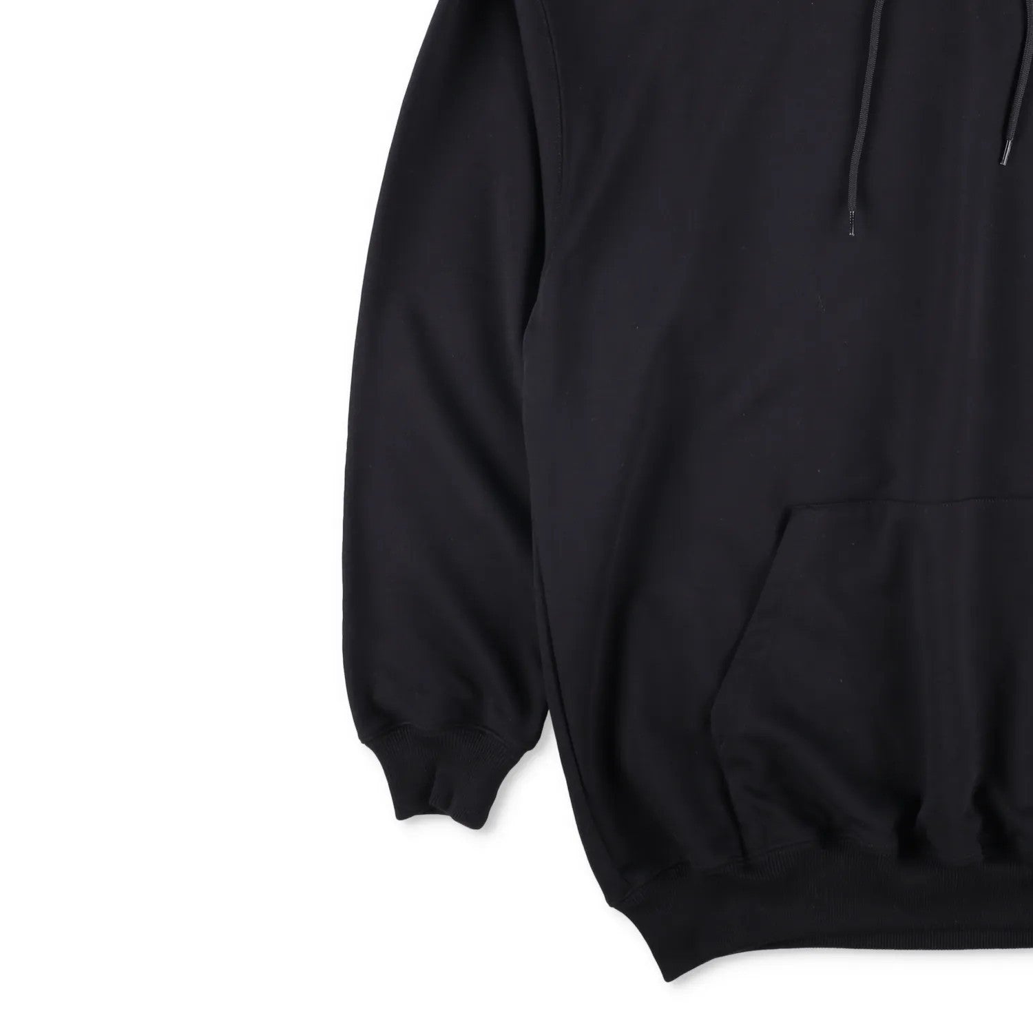 BALENCIAGA Unisex Adults Hoodie Cotton Black Kangaroo Pocket Logo XS RRP 690 — View 3