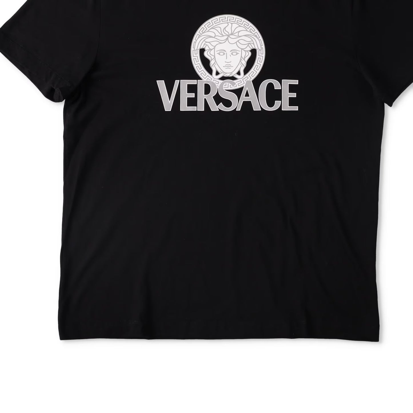 VERSACE Mens T-Shirt Compact Cotton Jersey Fabric + Two Color Print XL RRP 330 — View 2
