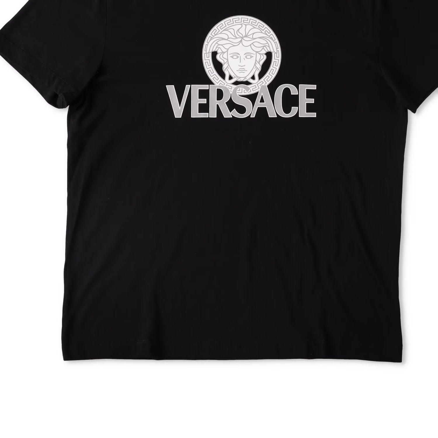 VERSACE Mens T-Shirt Compact Cotton Jersey Fabric + Two Color Print XL RRP 330 — View 2
