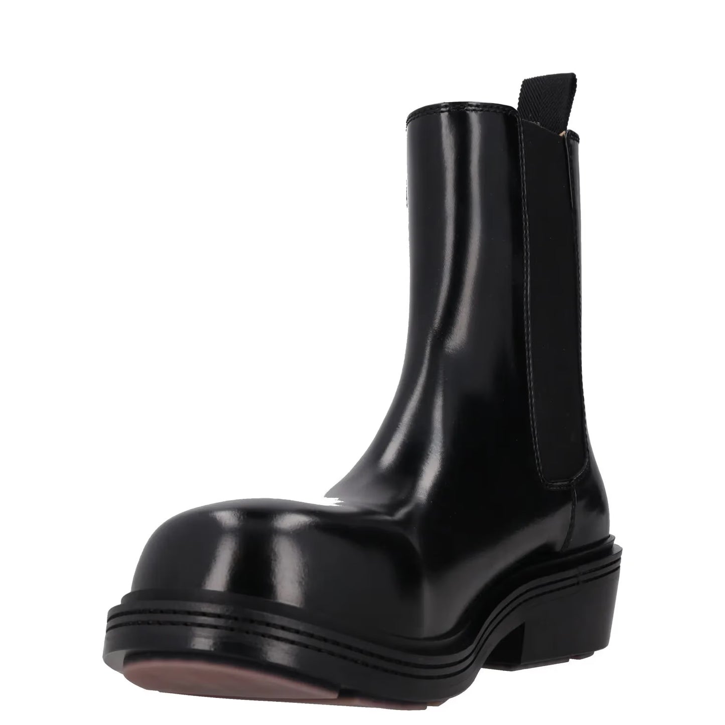 BOTTEGA VENETA Womens Chelsea Ankle Boot Vinyl Leather Black UK 3.5 RRP 1445 — View 3