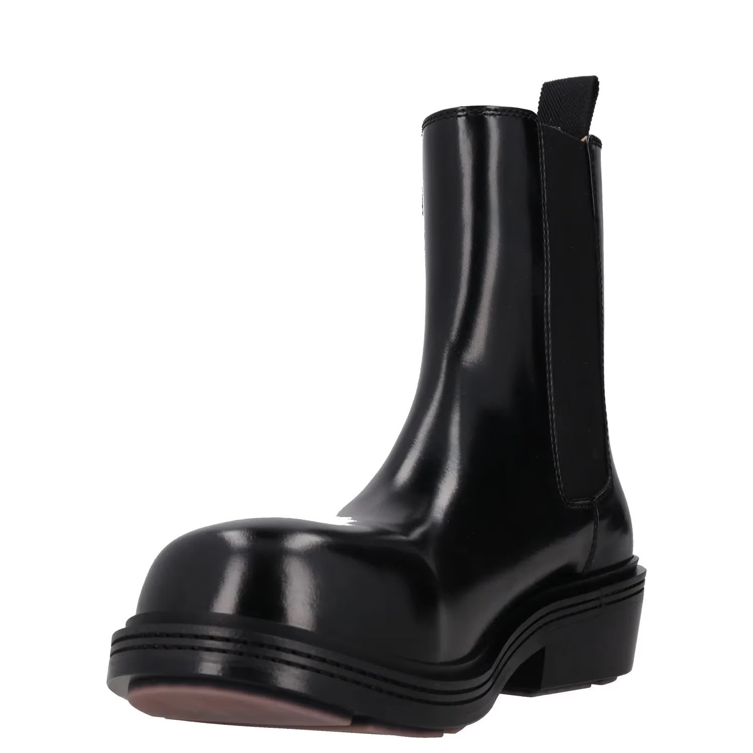BOTTEGA VENETA Womens Chelsea Ankle Boot Vinyl Leather Black UK 3.5 RRP 1445 — View 3