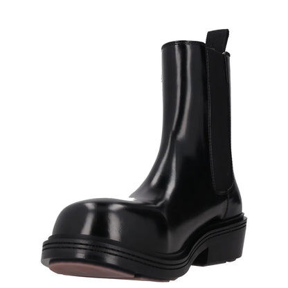 BOTTEGA VENETA Womens Chelsea Ankle Boot Vinyl Leather Black UK 3.5 RRP 1445 — View 3