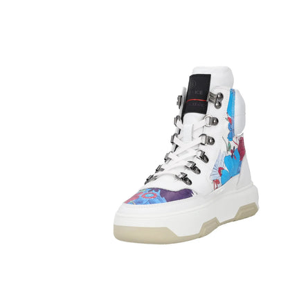 BOGNER Womens Trainers High Top White Leather Lace Up Sneakers UK 2.5 RRP 275 — View 3