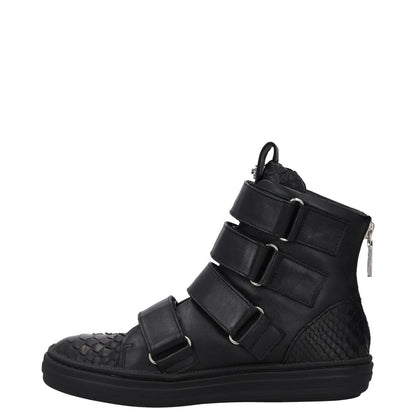 SWEAR Mens Trainers Black Leather High Top Strappy Sneakers UK 6 RRP 250 — View 4
