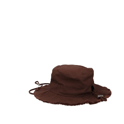 JACQUEMUS Womens Le Bob Artichaut Bucket Hat Brown Strap Size 58 RRP 130.6 — View 4
