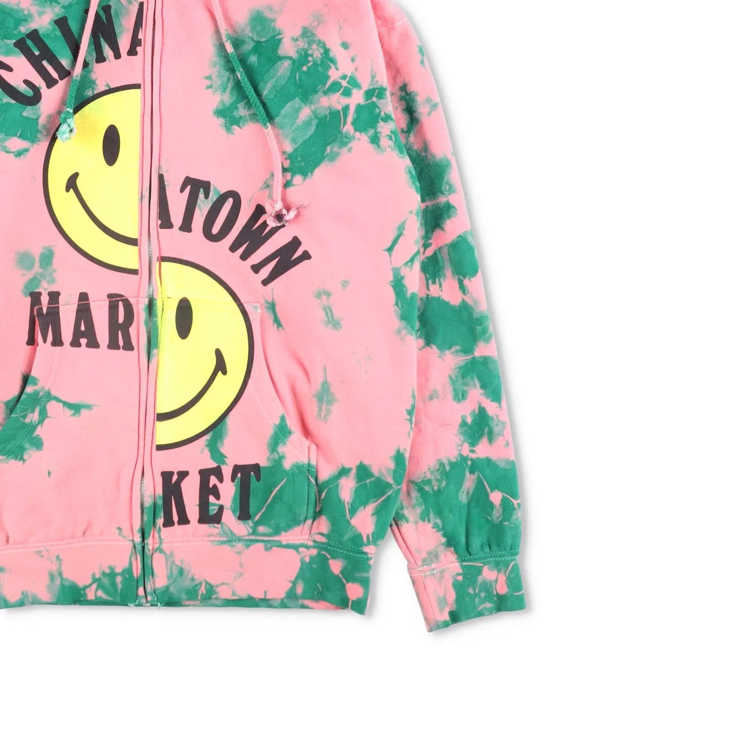 CHINATOWN MARKET Womens Zip-Up Hoodie Full Zip Multicoloured Size NIA RRP 145 — View 4