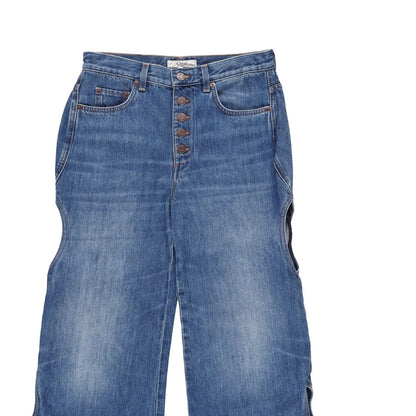 CHLOE Womens Chloe Trouser Denim Wide Leg Jeans Blue Relaxed Fit  28 RRP 762.4 — View 5